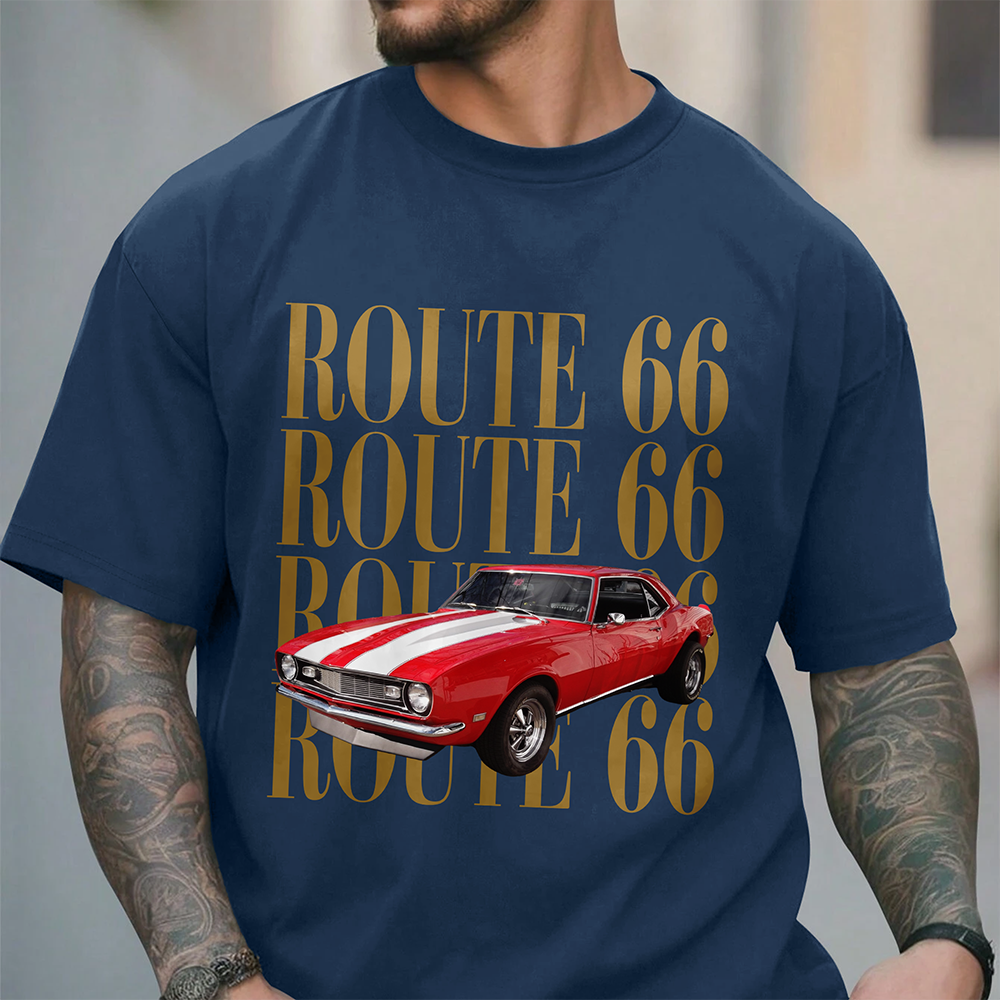 Personalized Vintage Car Photo Comfort Shirt Gift for Dad Comfort Shirt GradoCreations