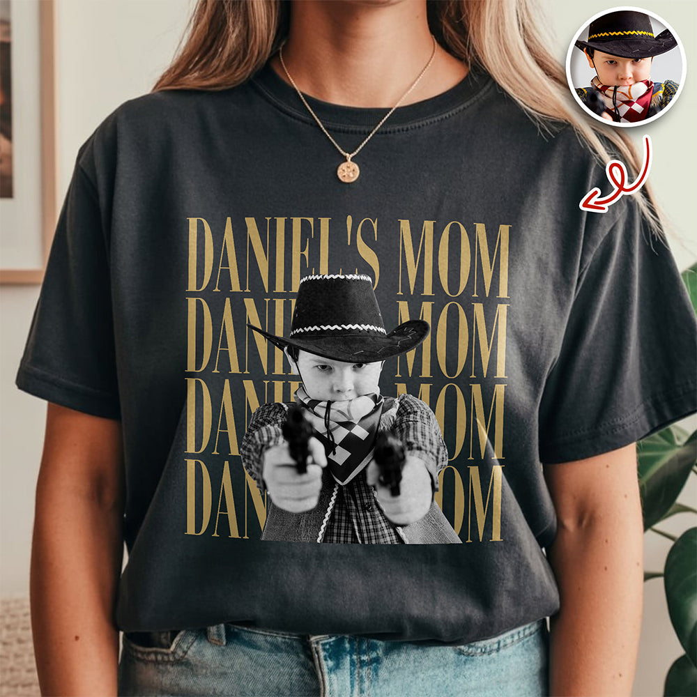 Personalized Vintage Photo Comfort Shirt Gift for Mom/Dad Comfort Shirt GradoCreations