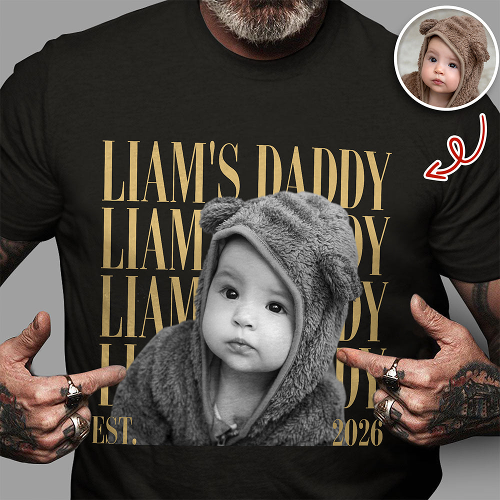 Personalized Vintage Photo Comfort Shirt Gift for Dad/Mom Comfort Shirt GradoCreations