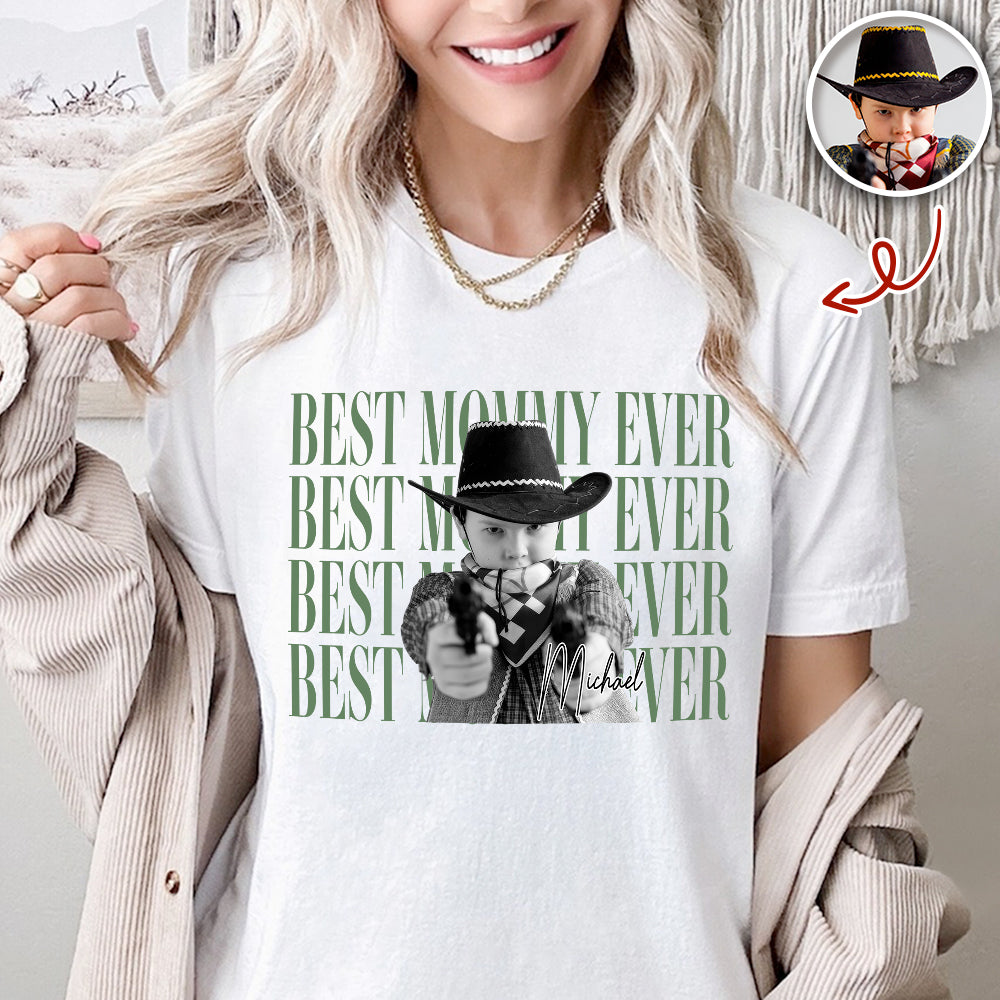 Personalized Vintage Photo T-Shirt Gift for Mom & Dad HN590 - Tshirt GradoCreations