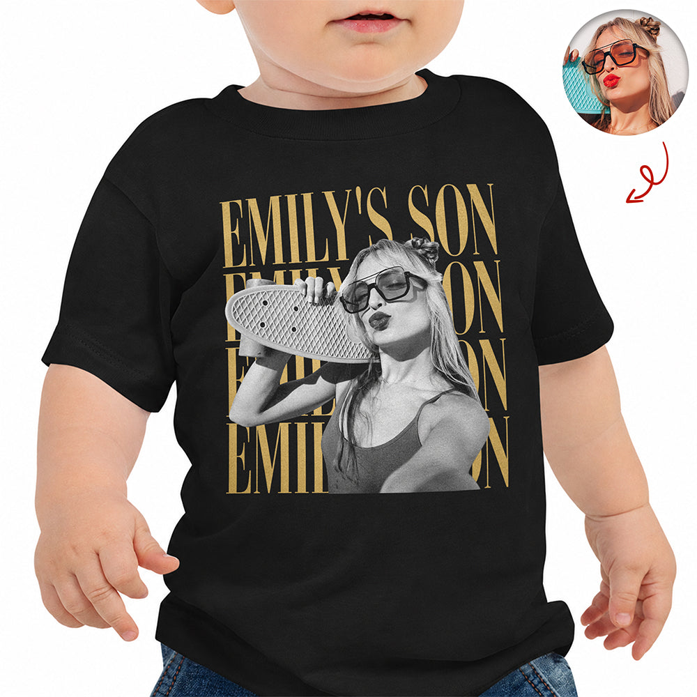 Personalized Vintage Photo Family Sweatshirt Custom Gift for Kids HN590 - Retro Kid Sweatshirt GradoCreations