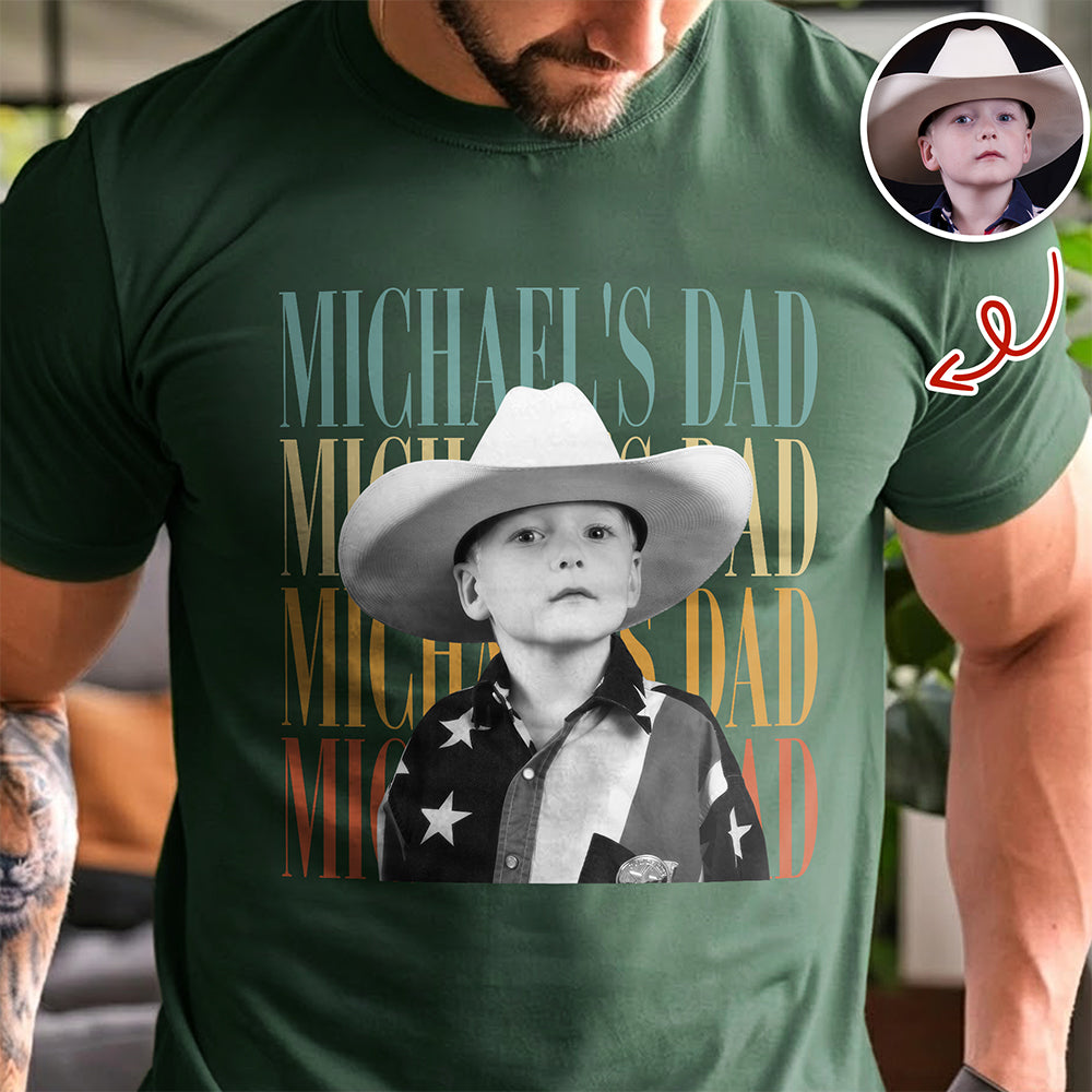 Personalized Vintage Photo Comfort Shirt Gift for Dad/Mom Comfort Shirt GradoCreations
