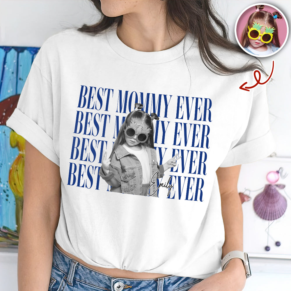 Personalized Vintage Photo T-Shirt Gift for Mom & Dad HN590 - Tshirt GradoCreations