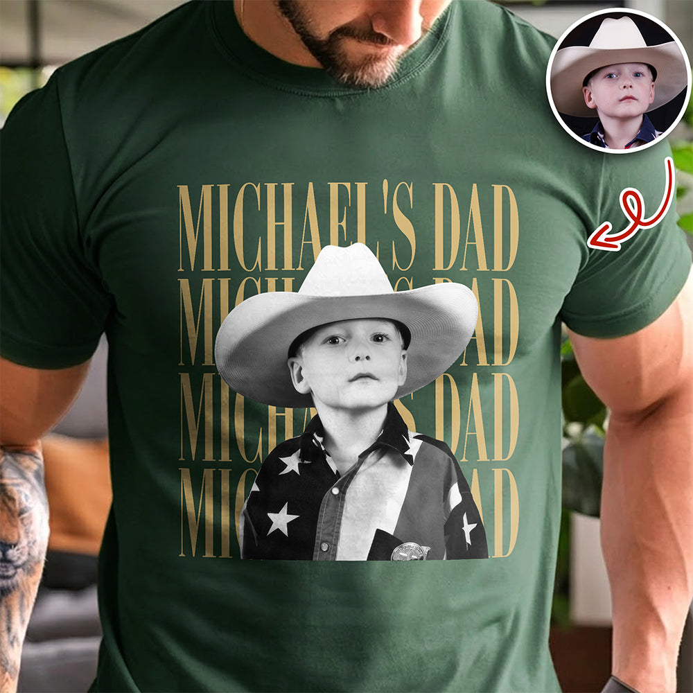 Personalized Vintage Photo Comfort Shirt Gift for Dad/Mom Comfort Shirt GradoCreations