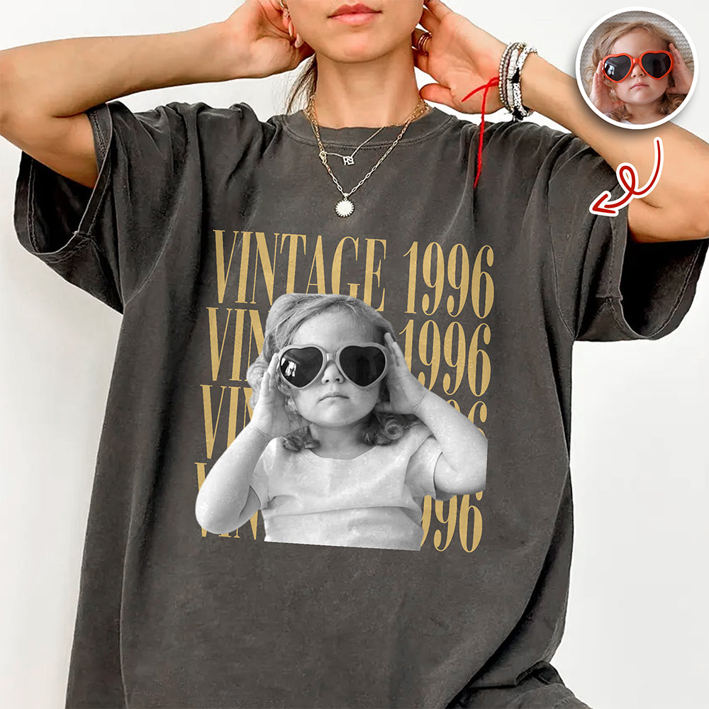 Custom Photo Year Comfort Shirt Personalized Gift for Mom/Dad Comfort Shirt GradoCreations