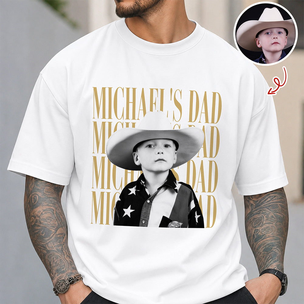 Personalized Vintage Photo Shirt Best Dad Ever Gift for Dad HN590 - Tshirt GradoCreations