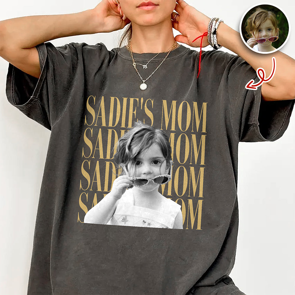 Personalized Vintage Photo Comfort Shirt Gift for Mom/Dad Comfort Shirt GradoCreations