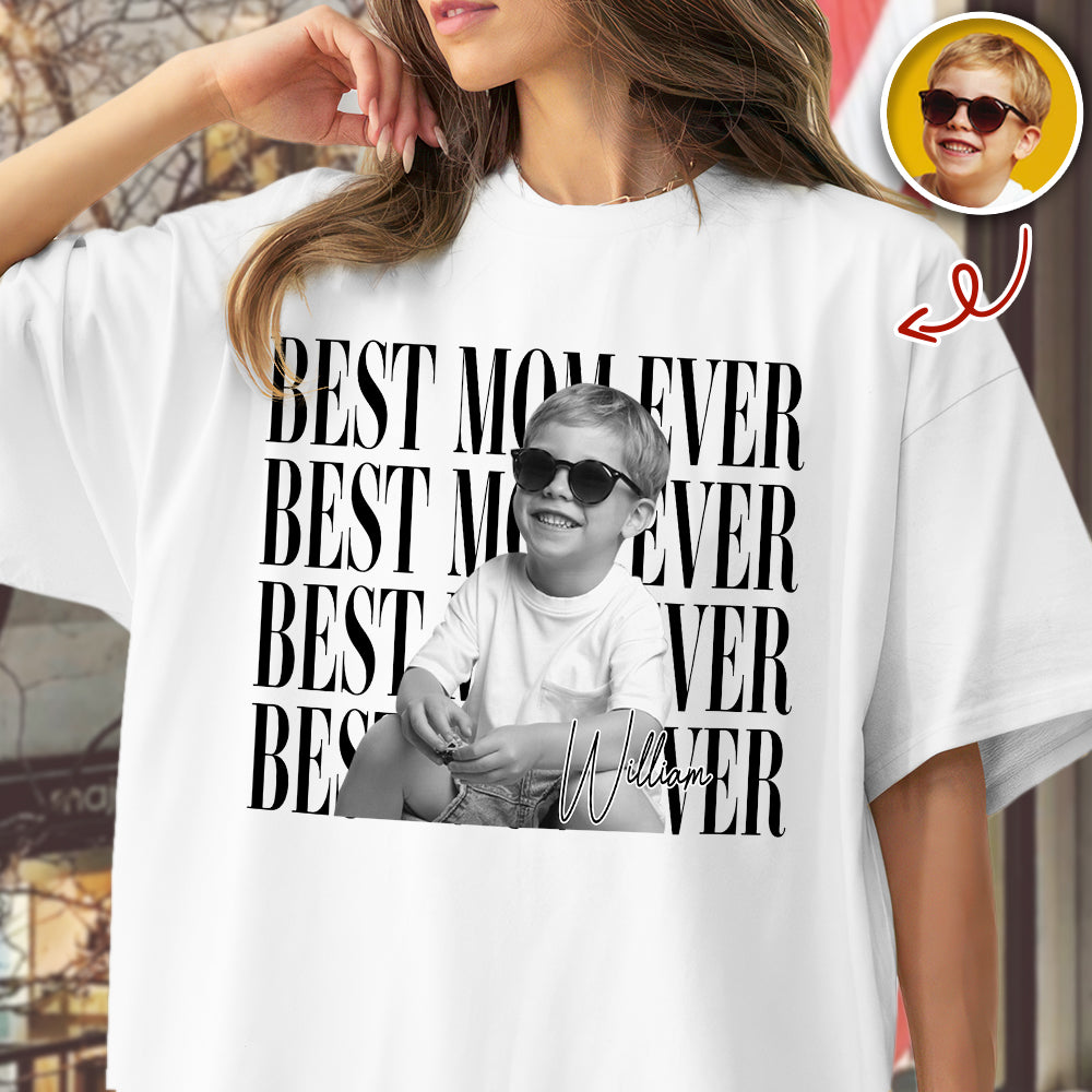 Personalized Vintage Photo T-Shirt Gift for Mom & Dad HN590 - Tshirt GradoCreations