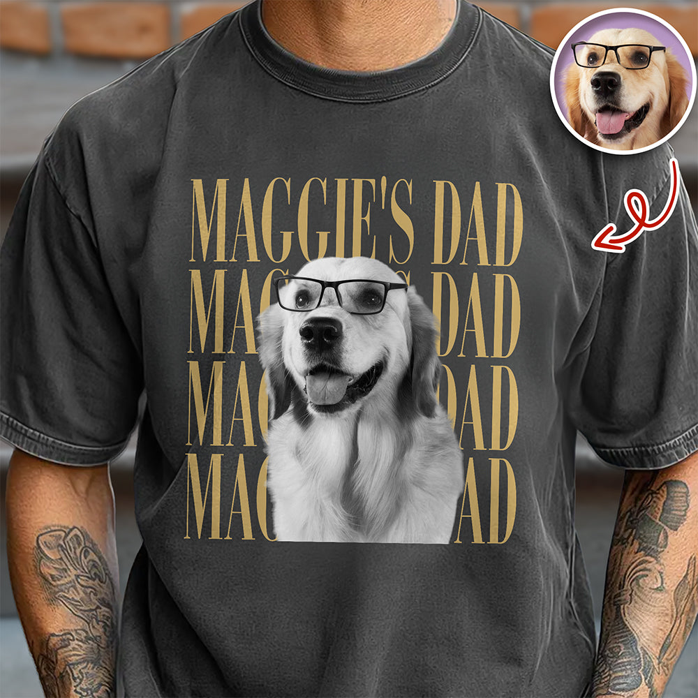 Personalized Vintage Photo Comfort Shirt for Dog/Cat Parents Comfort Shirt GradoCreations