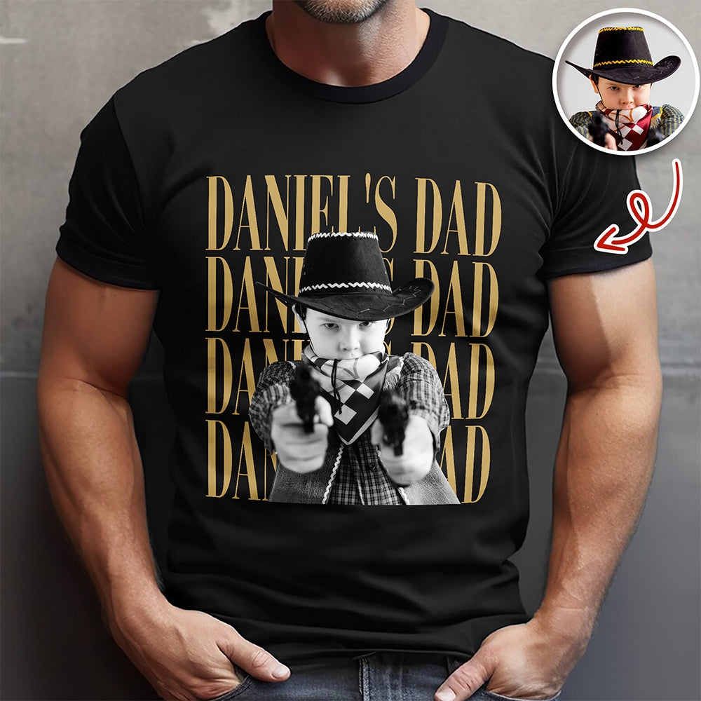 Personalized Vintage Photo Comfort Shirt Gift for Dad/Mom Comfort Shirt GradoCreations