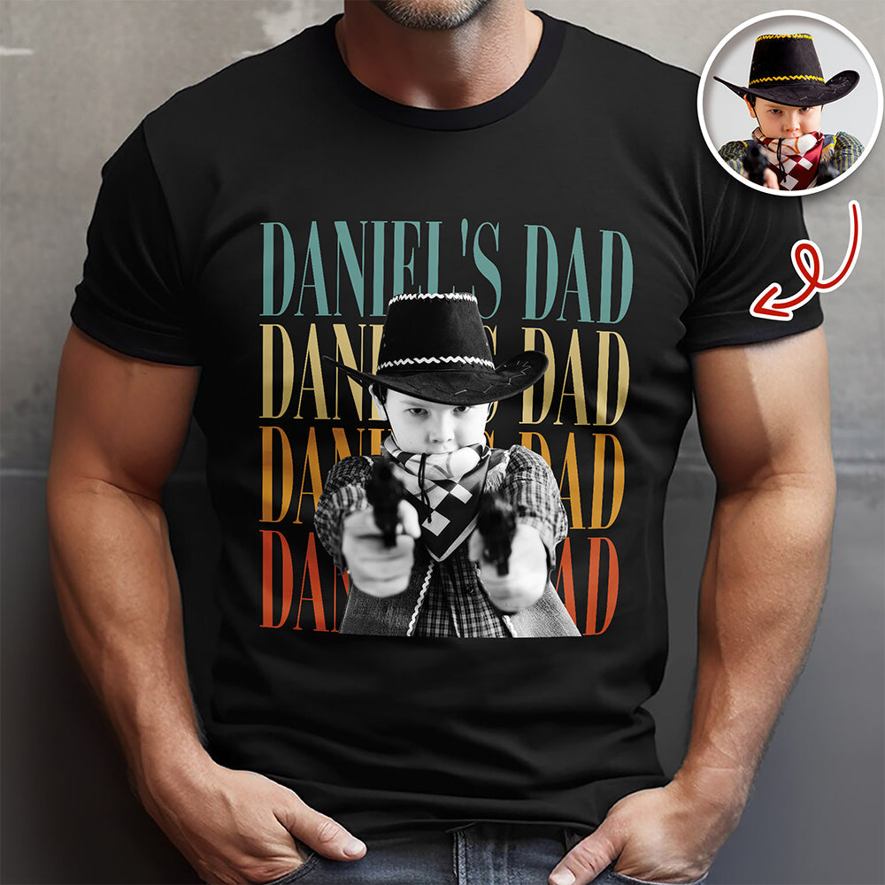 Personalized Vintage Photo Comfort Shirt Gift for Dad/Mom Comfort Shirt GradoCreations