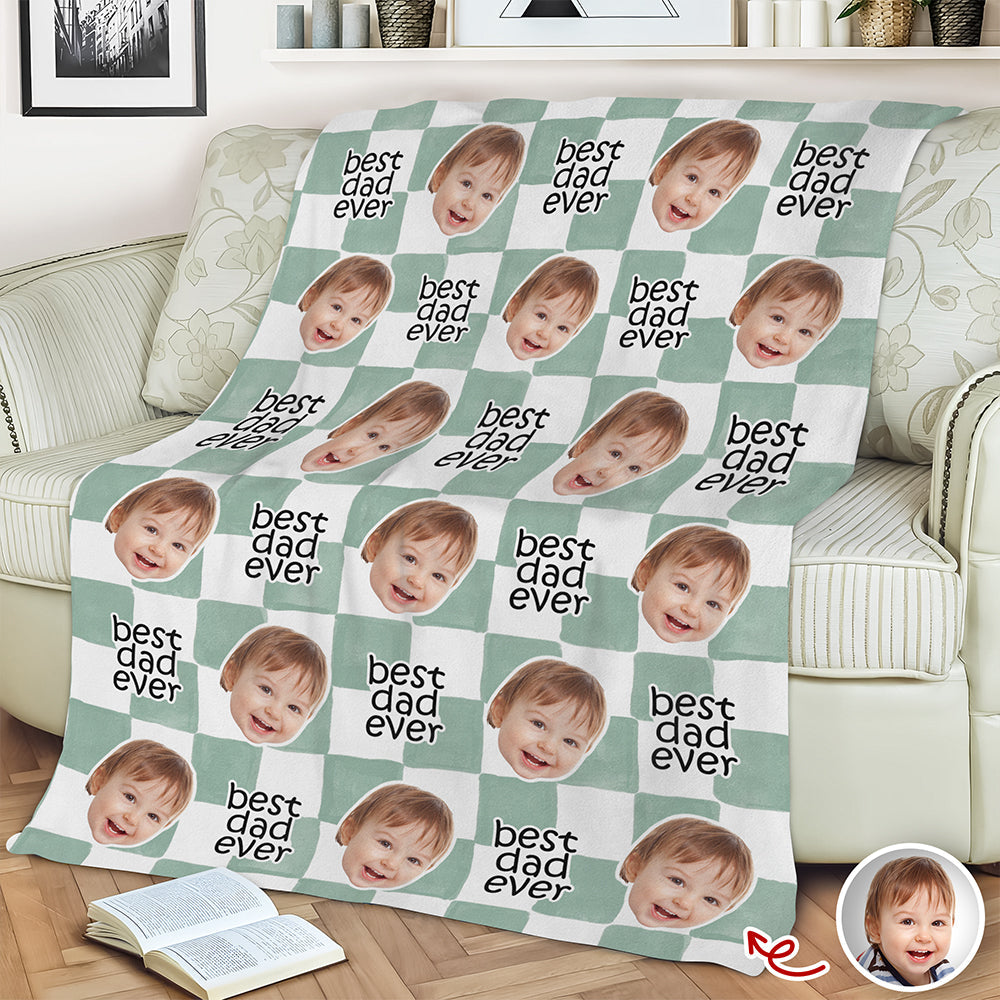 Personalized Baby Face Blanket Gift for Mom & Dad Family HN590 - Blanket GradoCreations