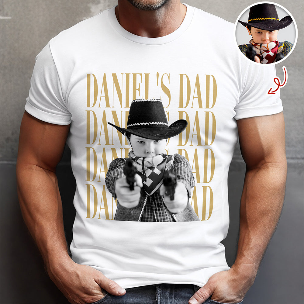 Personalized Vintage Photo Shirt Best Dad Ever Gift for Dad HN590 - Tshirt GradoCreations
