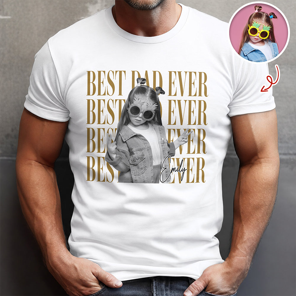 Personalized Vintage Photo Shirt Gift for Dad or Mom HN590 - Tshirt GradoCreations