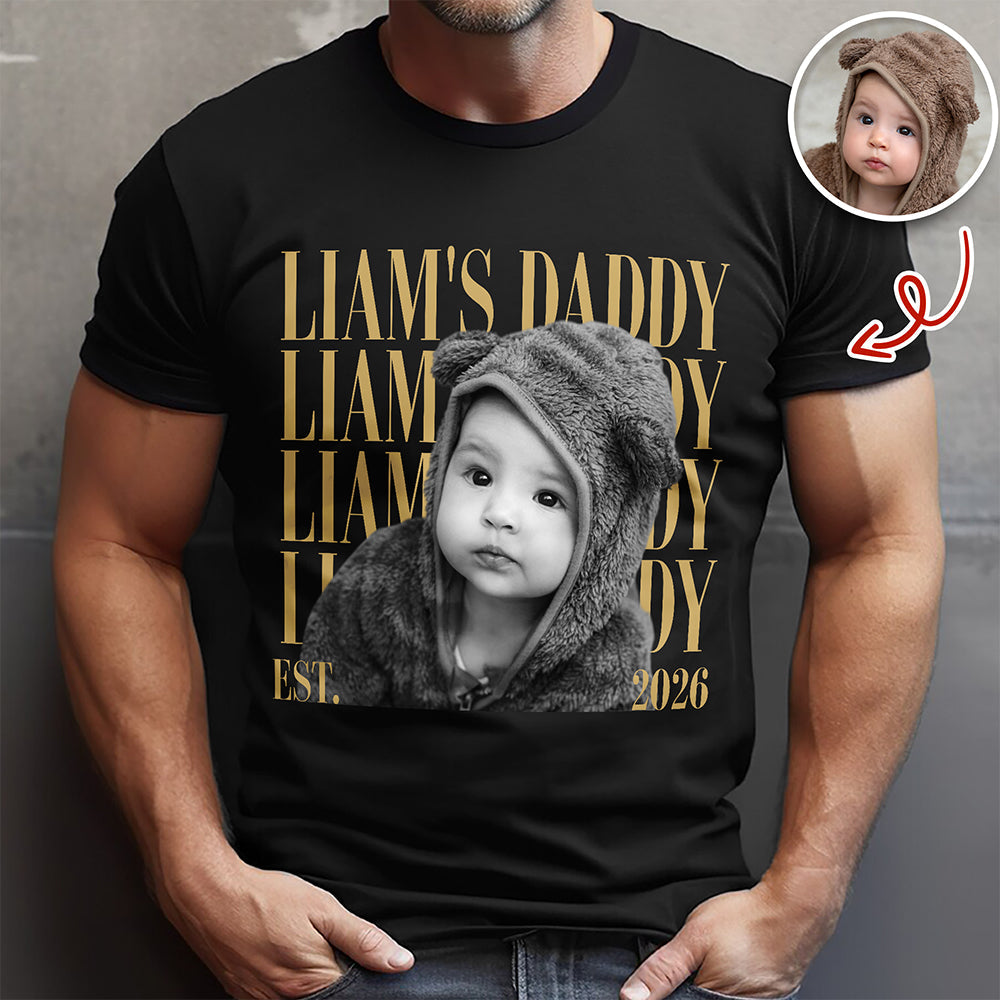 Personalized Vintage Photo Comfort Shirt Gift for Dad/Mom Comfort Shirt GradoCreations