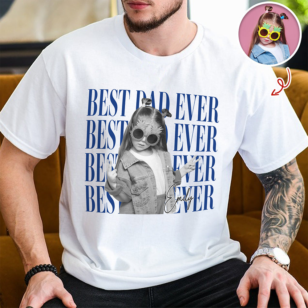 Personalized Vintage Photo Shirt Gift for Dad or Mom HN590 - Tshirt GradoCreations