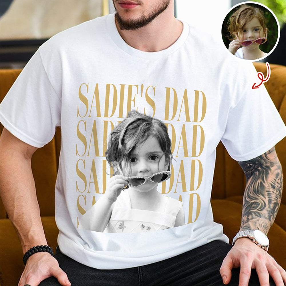 Personalized Vintage Photo Shirt Best Dad Ever Gift for Dad HN590 - Tshirt GradoCreations