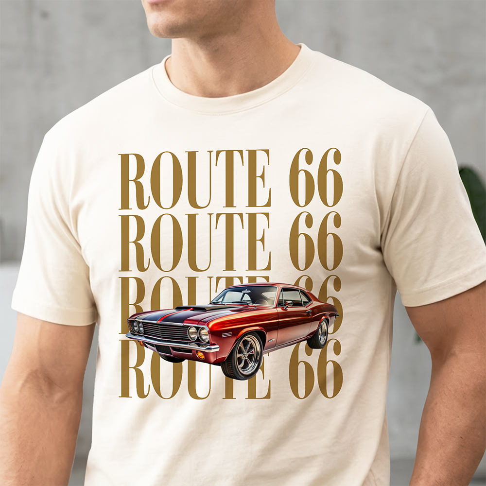 Personalized Vintage Car Photo Comfort Shirt Gift for Dad Comfort Shirt GradoCreations