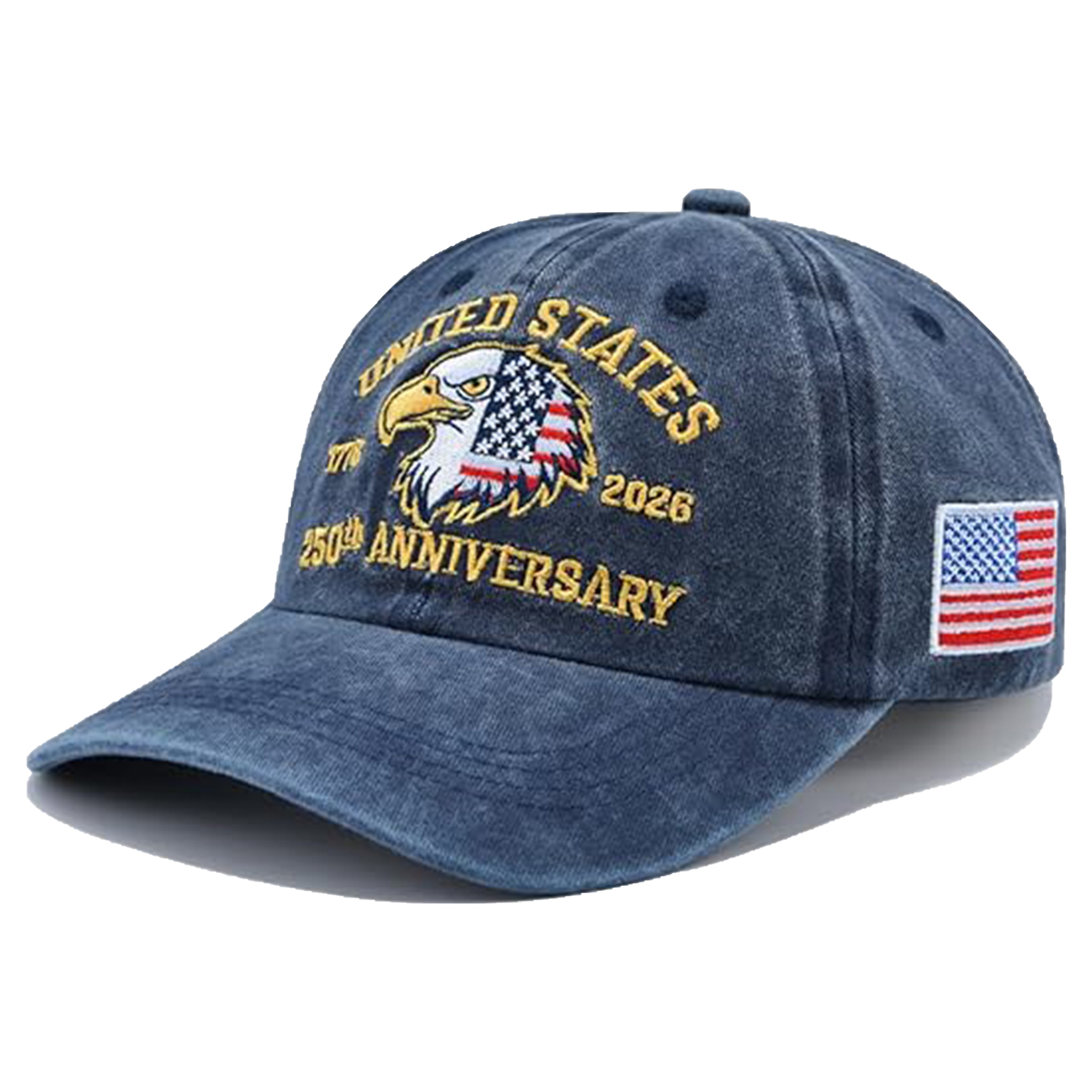 Personalized American Eagle Baseball Cap Independence Day Gift HN590 - Embroidery Hat Josh GradoCreations