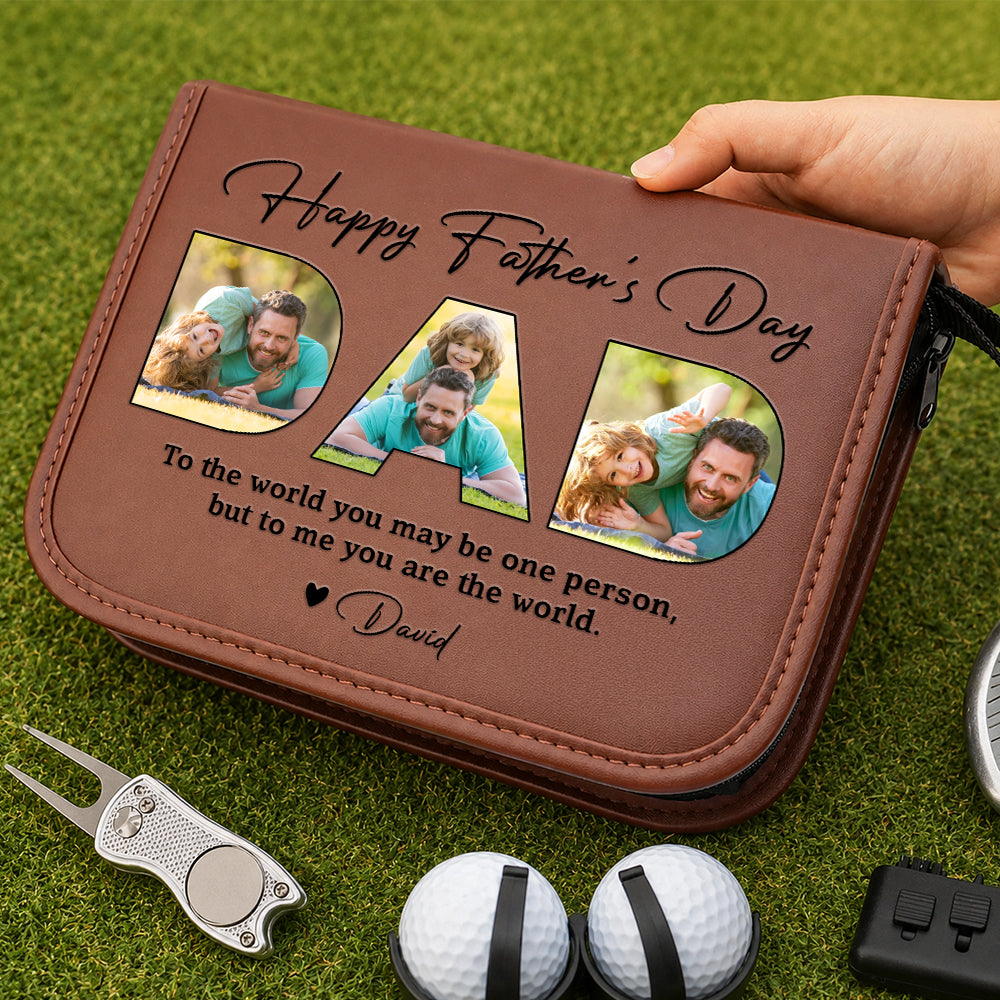 Personalized Photo Golf Gift Set for Dad | Father's Day HN590 - Print Goft Gift Set GradoCreations