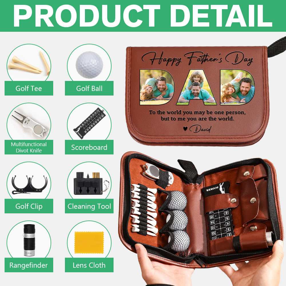 Personalized Photo Golf Gift Set for Dad | Father's Day HN590 - Print Goft Gift Set GradoCreations