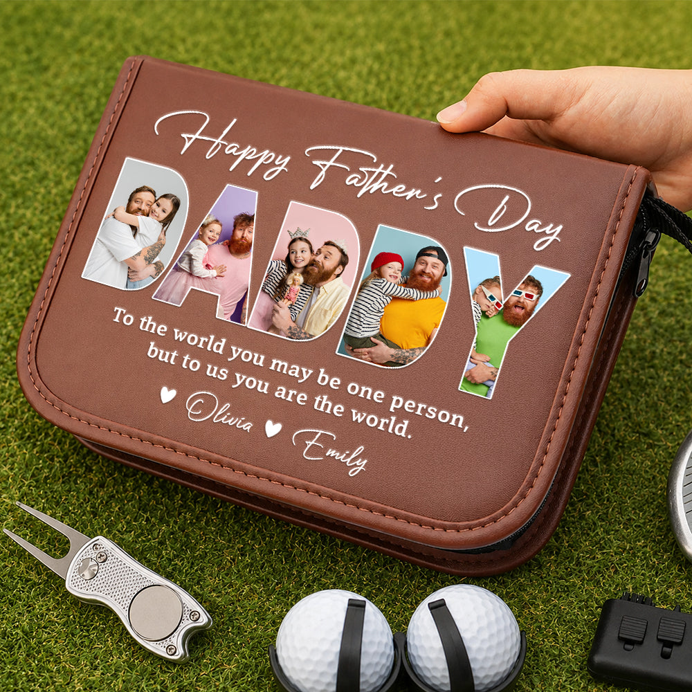 Personalized Photo Golf Gift Set for Dad | Father's Day HN590 - Print Goft Gift Set GradoCreations
