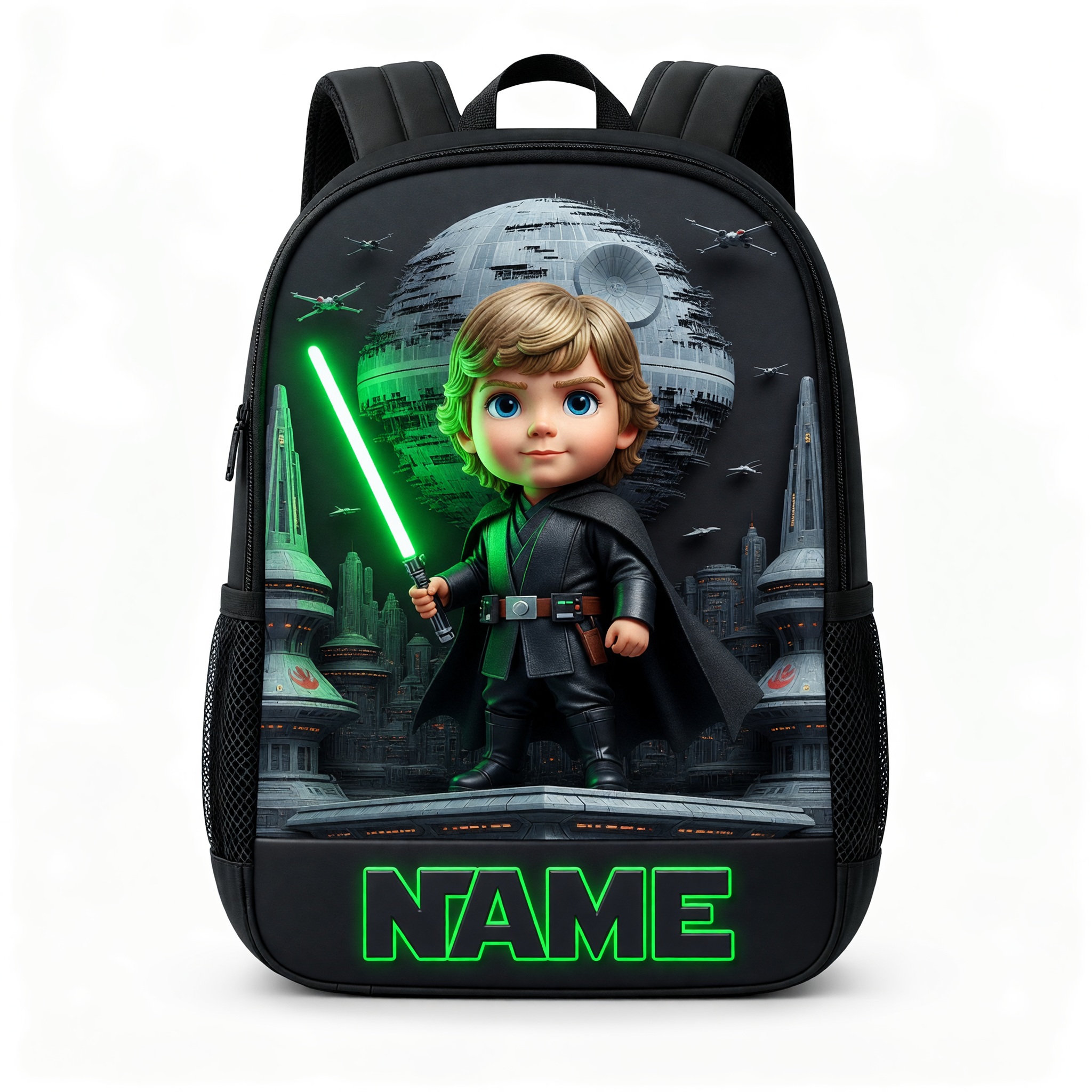 Custom Photo Galaxy Star Kids Personalized Backpack Set for School School Bag+ GradoCreations