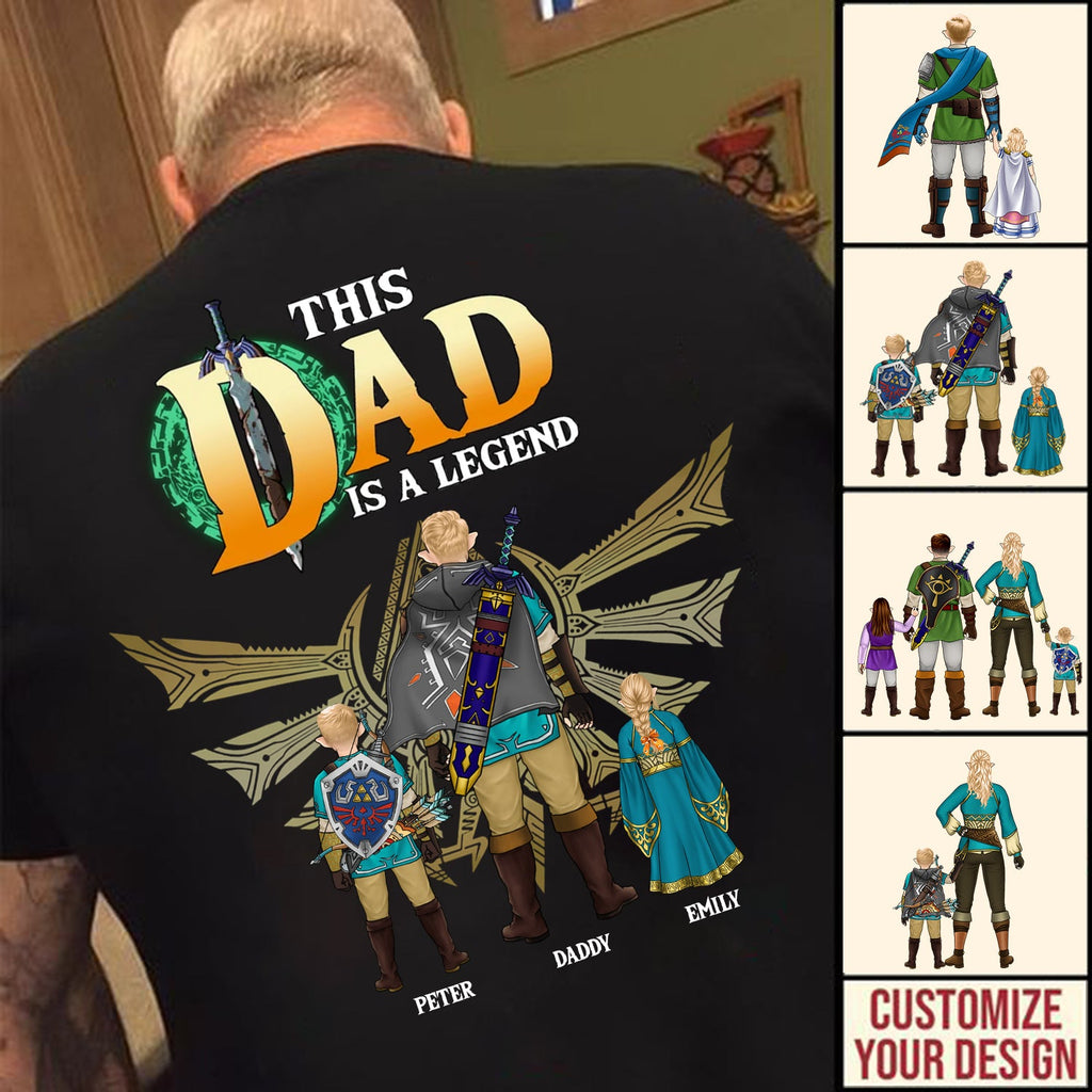 Personalized Legend Zelda T-Shirt Gift for Dad | Father's Day Cotton Apparel GradoCreations