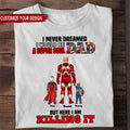 Personalized Super Cool Dad T-Shirt Custom Name Gift for Father's Day Cotton Apparel GradoCreations