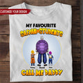 Personalized Saiyan Students Call Me Daddy T-Shirt Gift for Dad Cotton Apparel GradoCreations