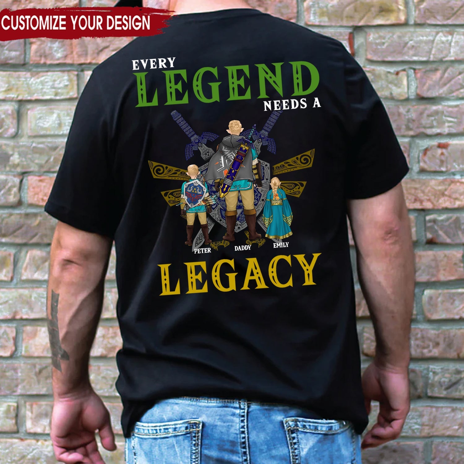Personalized Legend T-Shirt Gift for Dad Husband - Cotton Apparel Cotton Apparel GradoCreations