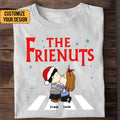 Personalized Cartoon Couple Shirt Custom Names for Christmas Gift
