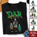 Personalized Legend of Zelda Dad T-Shirt Custom Adventure Gift for Father's Day Cotton Apparel GradoCreations