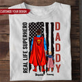 Personalized Real Life Superhero T-Shirt Gift for Dad Cotton Apparel GradoCreations