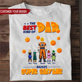 Personalized Super Saiyan Dad T-Shirt Gift for Father's Day Cotton Apparel GradoCreations
