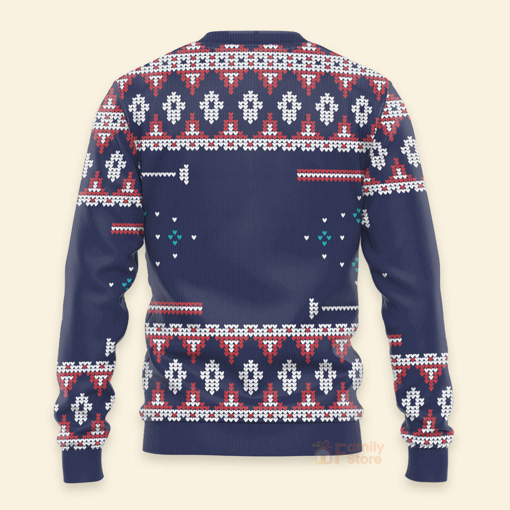 Personalized Darth Santa Sweatshirt Custom Family Names Gift for Dad