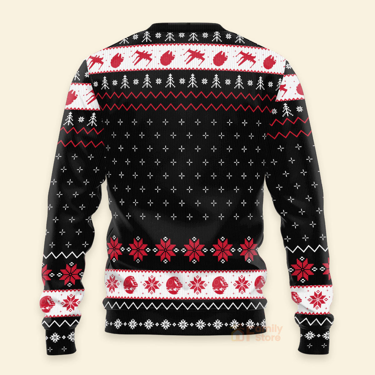 Personalized Darth Vader Christmas Ugly Sweater Gift for Dad