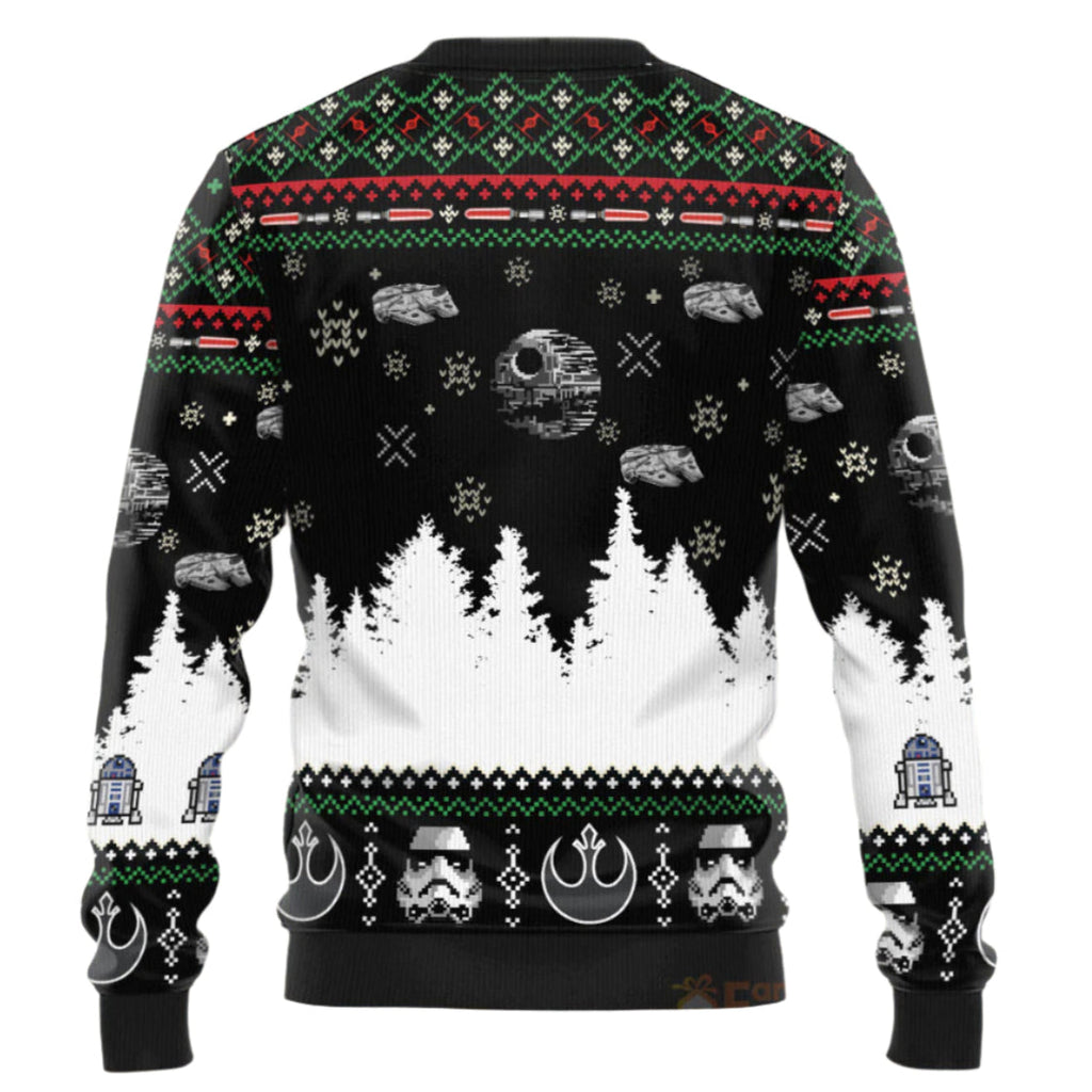 Personalized Christmas Ugly Sweater for Dad, Grandpa, Husband - Custom Design Gift