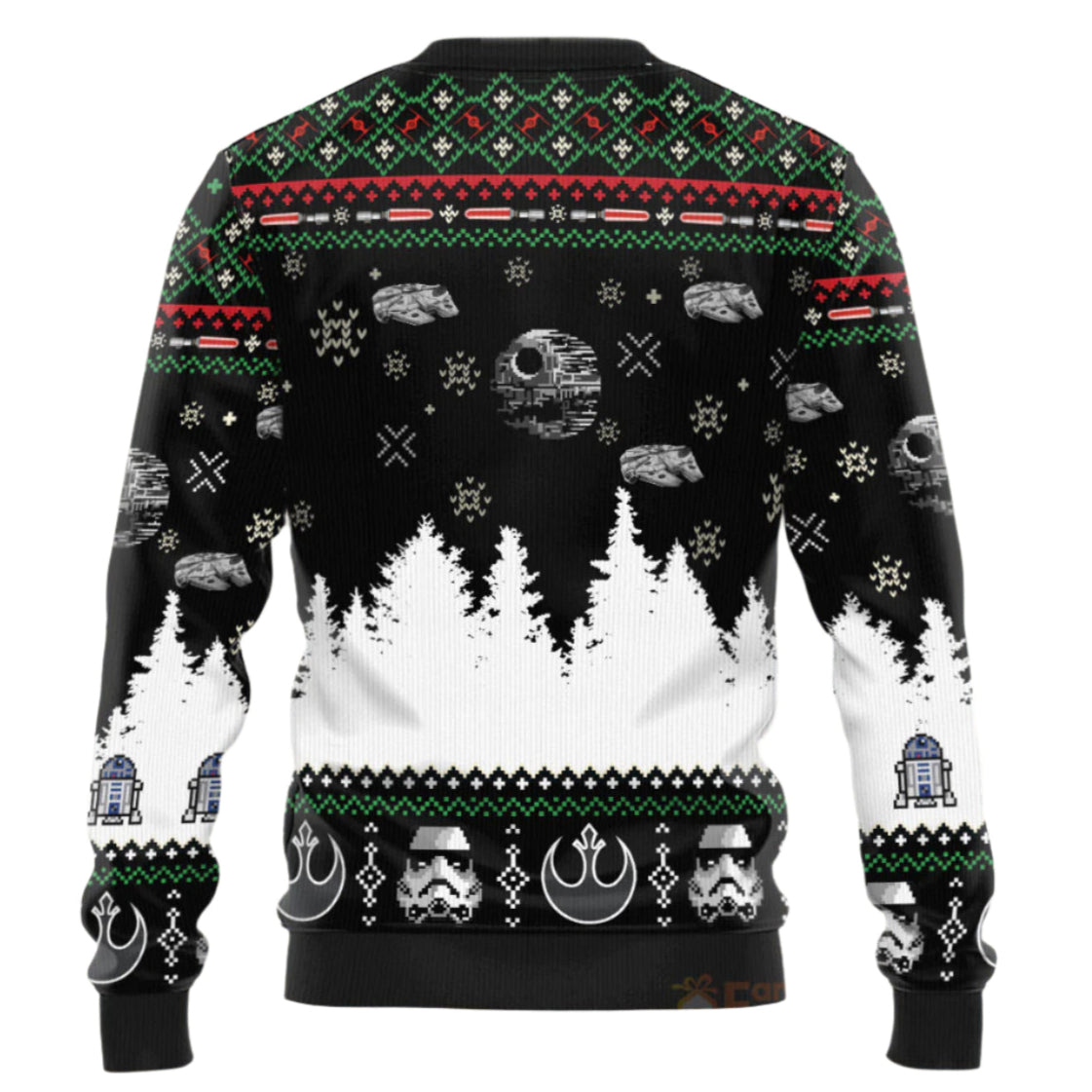 Personalized Christmas Ugly Sweater for Dad, Grandpa, Husband - Custom Design Gift