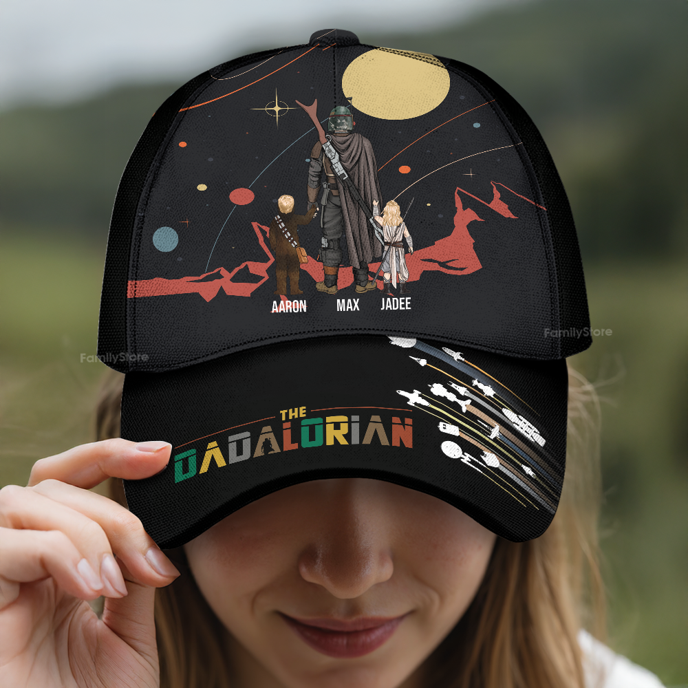 Personalized Dadalorian Classic Cap Custom Name Gift for Dad