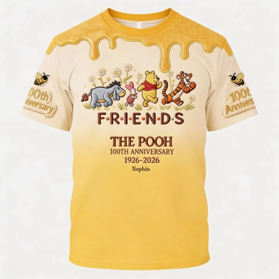 Personalized Honey Bear All Over Print Shirt Gift for Movie Fans