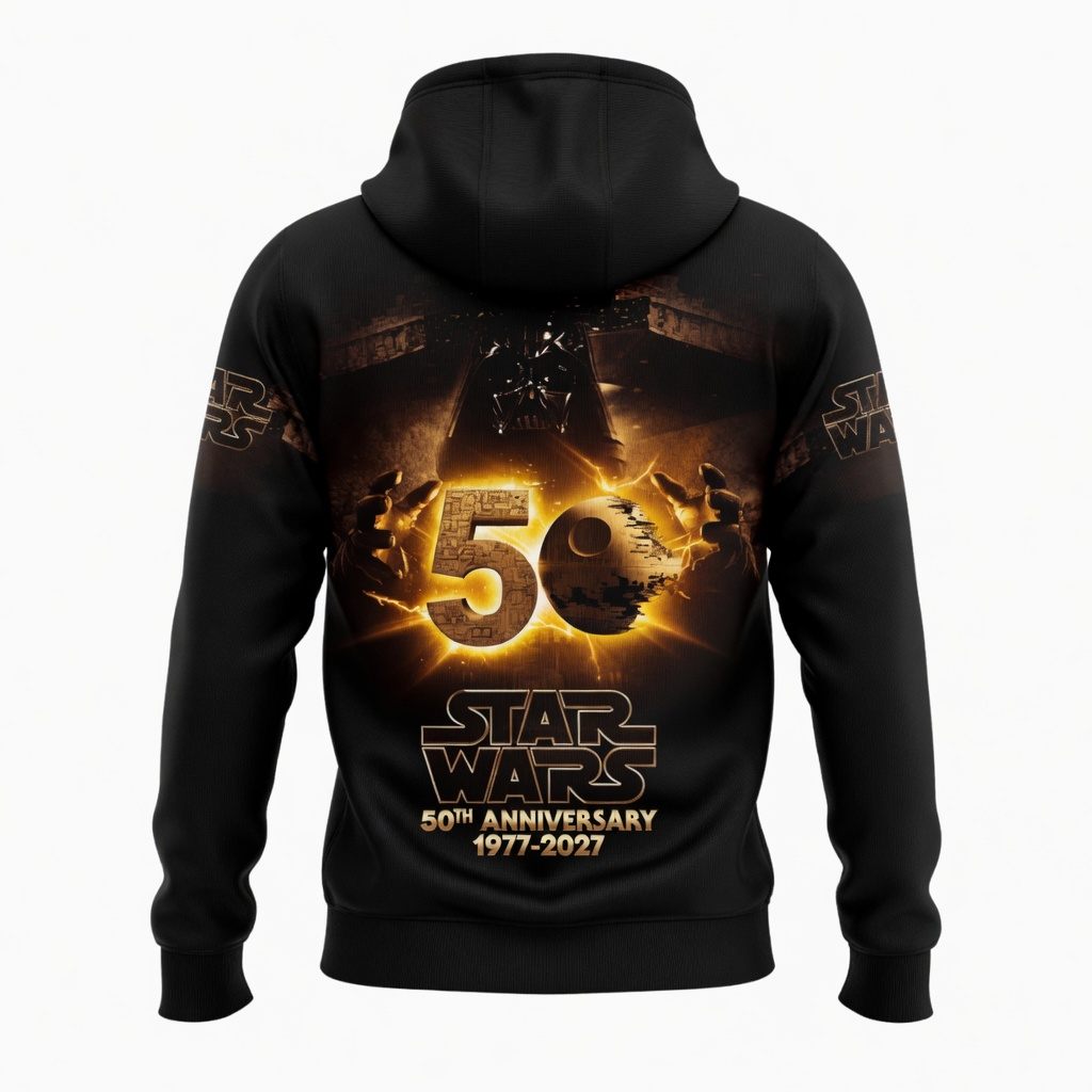 Personalized Star Wars 50th Anniversary AOP Shirt Gift for Movie Fans
