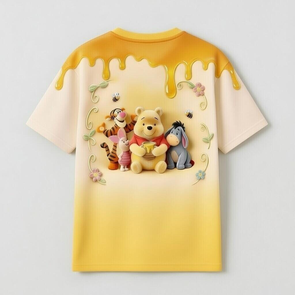 Personalized 100th Anniversary Shirt for Pooh Fans | Custom All Over Print Gift