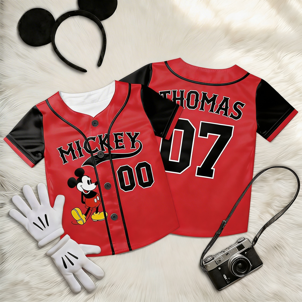 Personalized Disney Baseball Jersey for Kids, Youth, Adult - Unique Gift for Movie Fans