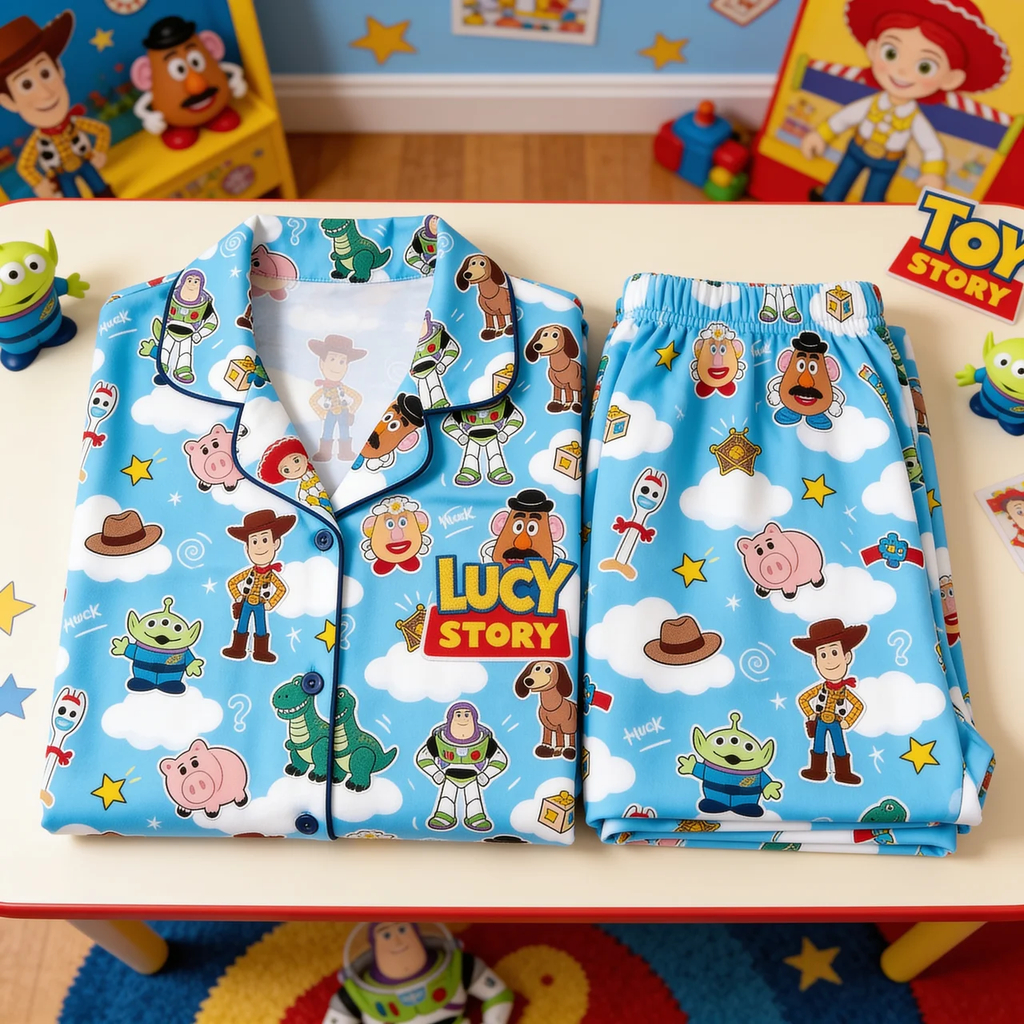 Personalized Toy Story Pajama Set Unique Gift for Movie Fans