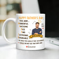 Personalized Dad Acronym Coffee Mug Funny Gift for Father's Day HN590 - mug GradoCreations