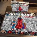 Personalized SuperDad Puzzle with Kids Custom Gift for Dad