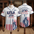 Personalized USA 250th Anniversary Baseball Jersey for Adults & Kids