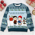 Personalized Christmas Ugly Sweater for Couples - Custom Gift