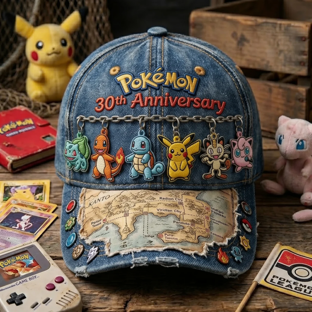 Personalized Denim Cap 30th Anniversary Gift for Movie Fans Classic Cap GradoCreations